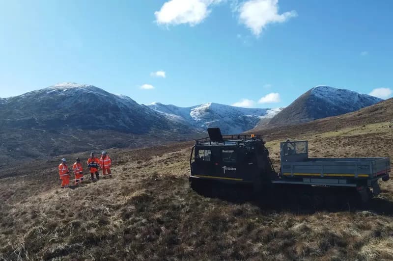 image of Fugro employees working in the field